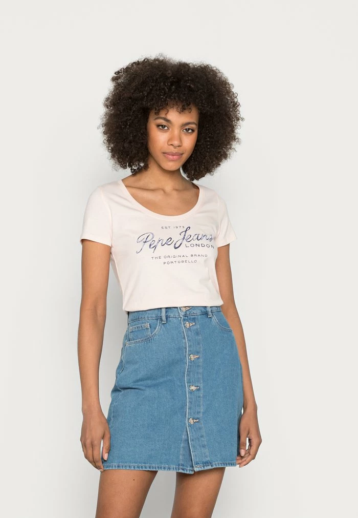 Pepe Jeans BAIA - T-shirt Imprimé - Light Pink 1 Pepe Jeans BAIA - T-shirt Imprimé - Light Pink