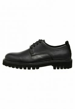 Pepe Jeans TRUCKER DERBY - Derbies - Black