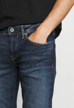 Pepe Jeans HATCH POWERFLEX - Jean Droit - Dark-blue Denim -Pepe Jeans Soldes Magasin 844d9b3ab6554525a10a3b253f42a9ec