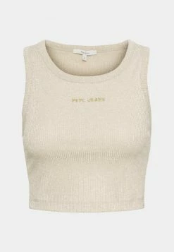 Pepe Jeans VICTORIA - Débardeur - Beige -Pepe Jeans Soldes Magasin 860ae612e6b14222a1a89bb4d1aaec3d