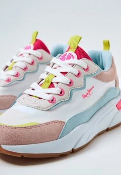 Pepe Jeans ARROW CURVE - Baskets Basses - Blanco Off -Pepe Jeans Soldes Magasin 8615cba9ec4c451b9fd93bdade7986a7