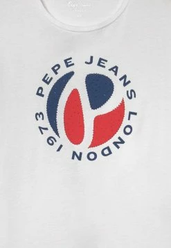 Pepe Jeans HILLOW - T-shirt Imprimé - White -Pepe Jeans Soldes Magasin 8899b3cbf9284935800d1265a4052db3