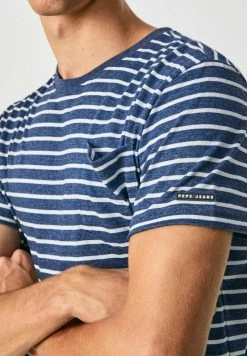 Pepe Jeans ADONE - T-shirt Imprimé - Blue -Pepe Jeans Soldes Magasin 8ba92633f83a46eab98b28dfc4279719