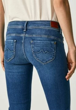 Pepe Jeans NEW BROOKE - Jean Droit - Blue Denim -Pepe Jeans Soldes Magasin 8fcaedcfcb9146baaeab9ab150b59c03