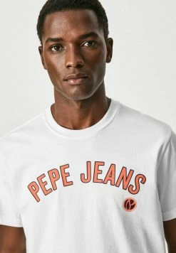 Pepe Jeans ALESSIO - T-shirt Imprimé - Blanco -Pepe Jeans Soldes Magasin 9093bda31c304491aa6a63a6da285ef8