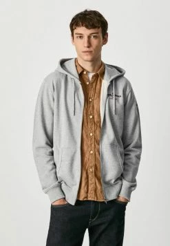 Pepe Jeans GEORGE - Sweat à Capuche Zippé - Gris Marl