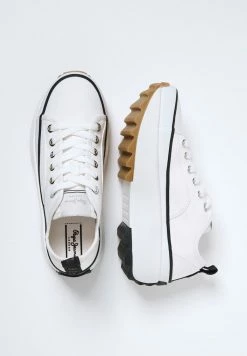 Pepe Jeans WOKING CORD - Baskets Basses - Blanco -Pepe Jeans Soldes Magasin 91a6a580535d4f5cbc2cb1f83aa71aa4