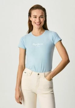 Pepe Jeans NEW VIRGINIA - T-shirt Imprimé - Dazed Blue