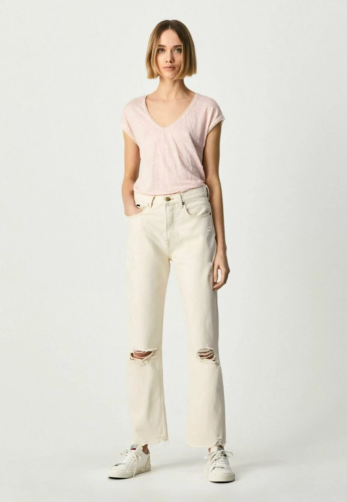 Pepe Jeans CLEMENTINE - T-shirt Basique - Light Pink 2 Pepe Jeans CLEMENTINE - T-shirt Basique - Light Pink – Image 2