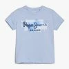 Pepe Jeans GOLDERS JK - T-shirt Imprimé - Dazed Blue