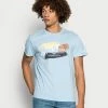 Pepe Jeans AEGIR - T-shirt Imprimé - Dazed Blue