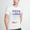 Pepe Jeans MANU - T-shirt Imprimé - Weiß