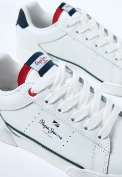 Pepe Jeans LAMBERT CLASSIC - Baskets Basses - Blanco -Pepe Jeans Soldes Magasin a09b8a5bc10a44d5a4df988ed83560e9