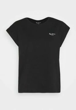 Pepe Jeans BLOOM - T-shirt Basique - Black -Pepe Jeans Soldes Magasin a1433ed738f94b47b82e85f91f413288