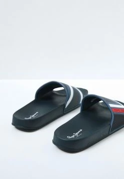 Pepe Jeans SLIDER FLAG - Chaussons - Azul Marino -Pepe Jeans Soldes Magasin a36807eaecd94009bc17846de4a4401b