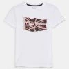 Pepe Jeans FLAG LOGO - T-shirt Imprimé - Optic White