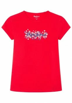 Pepe Jeans HATTY - T-shirt Imprimé - Red