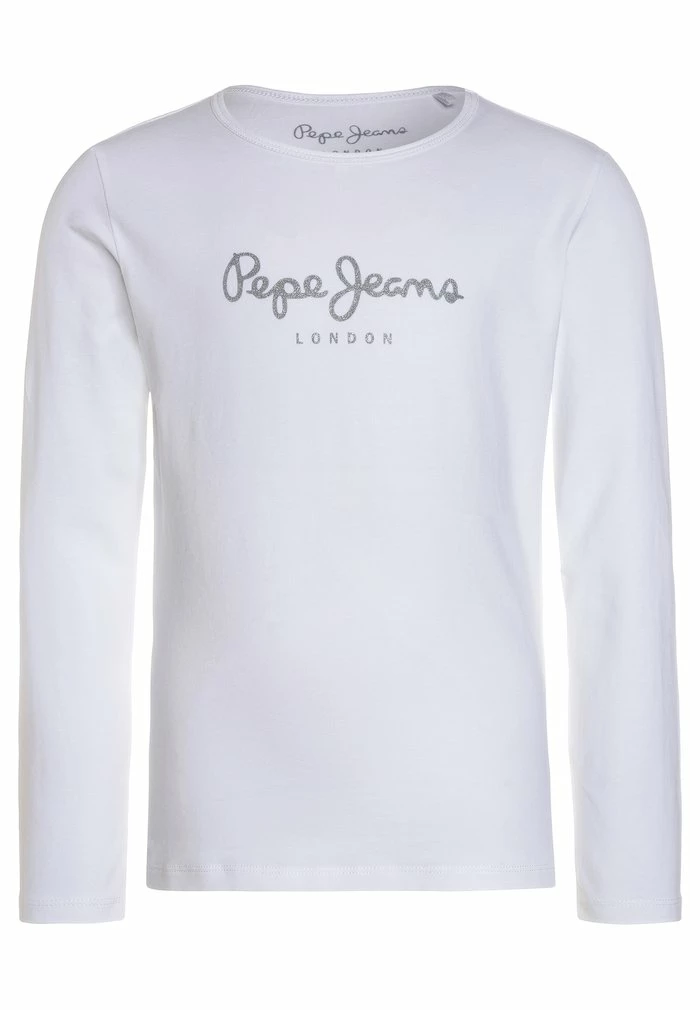 Pepe Jeans HANA GLITTER - T-shirt à Manches Longues - White 1 Pepe Jeans HANA GLITTER - T-shirt à Manches Longues - White