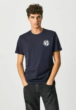 Pepe Jeans ALEJO - T-shirt Imprimé - Airforce Blau