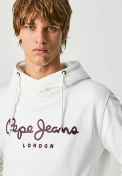Pepe Jeans GEORGE - Sweat à Capuche - White -Pepe Jeans Soldes Magasin af923ed8db8e4e4f93a589a7f449400c