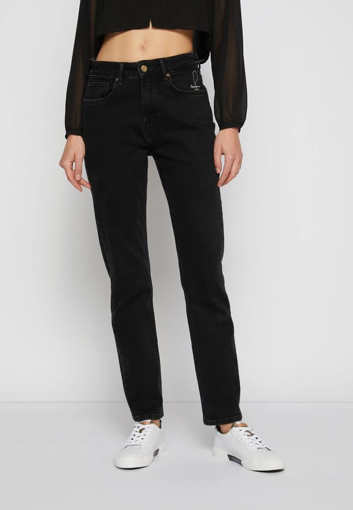 Pepe Jeans MARY FROM US - Jean Droit - Vintage Black Wash 1 Pepe Jeans MARY FROM US - Jean Droit - Vintage Black Wash