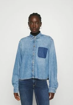 Pepe Jeans JENNER - Chemisier - Ocean Blue Vintage Wash