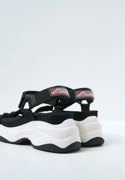 Pepe Jeans GRUB LOGO - Sandales à Plateforme - Black/white -Pepe Jeans Soldes Magasin b14c7abf44b2485e84ff01f2913721f0