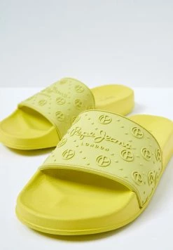 Pepe Jeans SLIDER SPORT - Mules - Acid Green -Pepe Jeans Soldes Magasin b217370049d342f8a113a4978c4294be