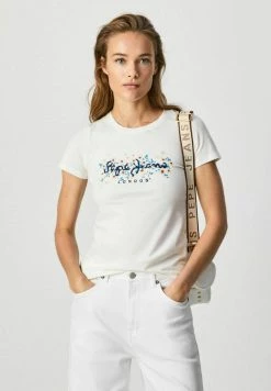 Pepe Jeans BEGO - T-shirt Imprimé - White