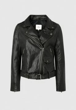 Pepe Jeans FIFY - Veste En Cuir - Black -Pepe Jeans Soldes Magasin b6a2edceb27c4f5d9a7b956ab4a87a4a
