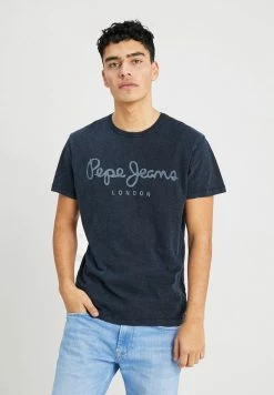 Pepe Jeans ESSENTIAL TEE - T-shirt Imprimé - Dark Blue