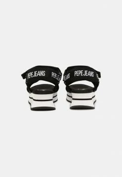 Pepe Jeans FUJI - Sandales à Plateforme - Black -Pepe Jeans Soldes Magasin b7b2a76b8ad549c081e825b41097ab7d