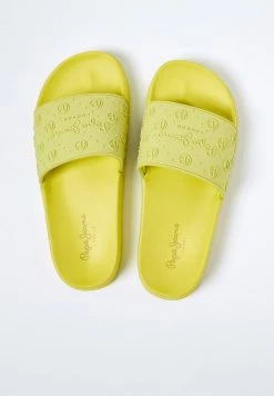 Pepe Jeans SLIDER SPORT - Mules - Acid Green -Pepe Jeans Soldes Magasin b935523e00694601bf942502056205cd