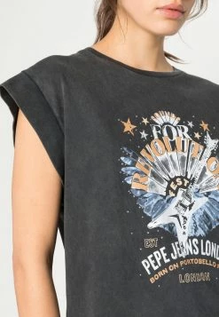 Pepe Jeans CAROLINE - T-shirt Imprimé - Washed Black 9 Pepe Jeans CAROLINE - T-shirt Imprimé - Washed Black -Pepe Jeans Soldes Magasin b9a03b5320e64a8a92d0d8f0c8be2b17