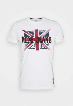 Pepe Jeans ROLAND - T-shirt Imprimé - White