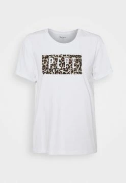 Pepe Jeans CRISTINAS - T-shirt Imprimé - White