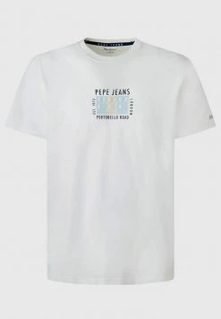 Pepe Jeans AZZO - T-shirt Imprimé - Blanco -Pepe Jeans Soldes Magasin bbb4bc0ca32340d19adb8a3d1e7af510