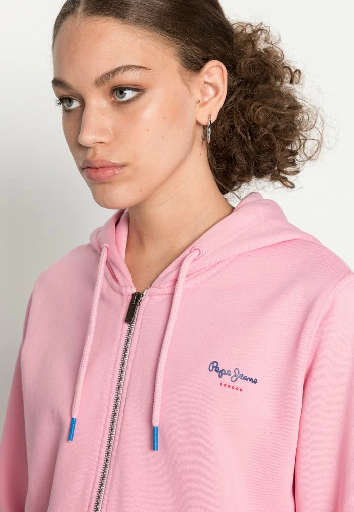 Pepe Jeans CALISTA ZIPPER - Sweat à Capuche Zippé - Washed Pink 5 Pepe Jeans CALISTA ZIPPER - Sweat à Capuche Zippé - Washed Pink – Image 5