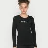 Pepe Jeans NEW VIRGINIA - T-shirt à Manches Longues - Black