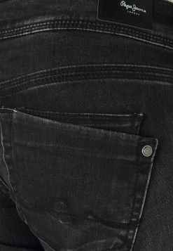 Pepe Jeans SATURN - Jean Droit - Black Wiser -Pepe Jeans Soldes Magasin bdc05fb5433c4861a98f69db38467509