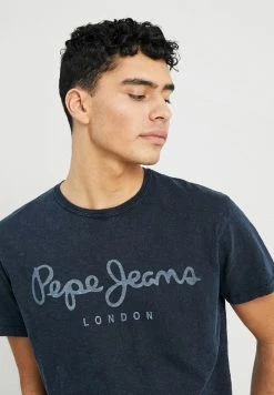 Pepe Jeans ESSENTIAL TEE - T-shirt Imprimé - Dark Blue -Pepe Jeans Soldes Magasin bdda25a9fbe346e38a7927108c8f24e3