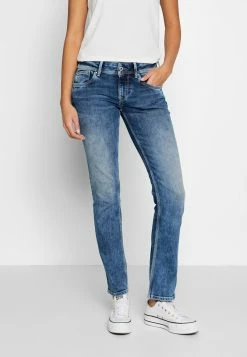 Pepe Jeans HOLLY - Jean Droit - Stone Blue Denim