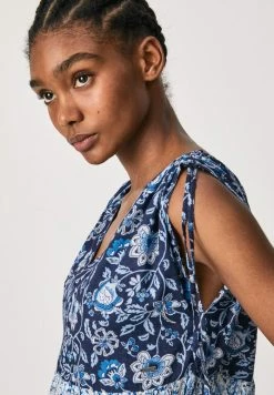 Pepe Jeans MARIELLE - Robe Longue - Multi -Pepe Jeans Soldes Magasin bf9617b5a0334e55845bfd9d91c3a904