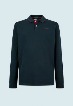 Pepe Jeans LUCAS L/S - Polo - Dark Blue -Pepe Jeans Soldes Magasin bfcc7ecea2994c3d97cf4342378ab973