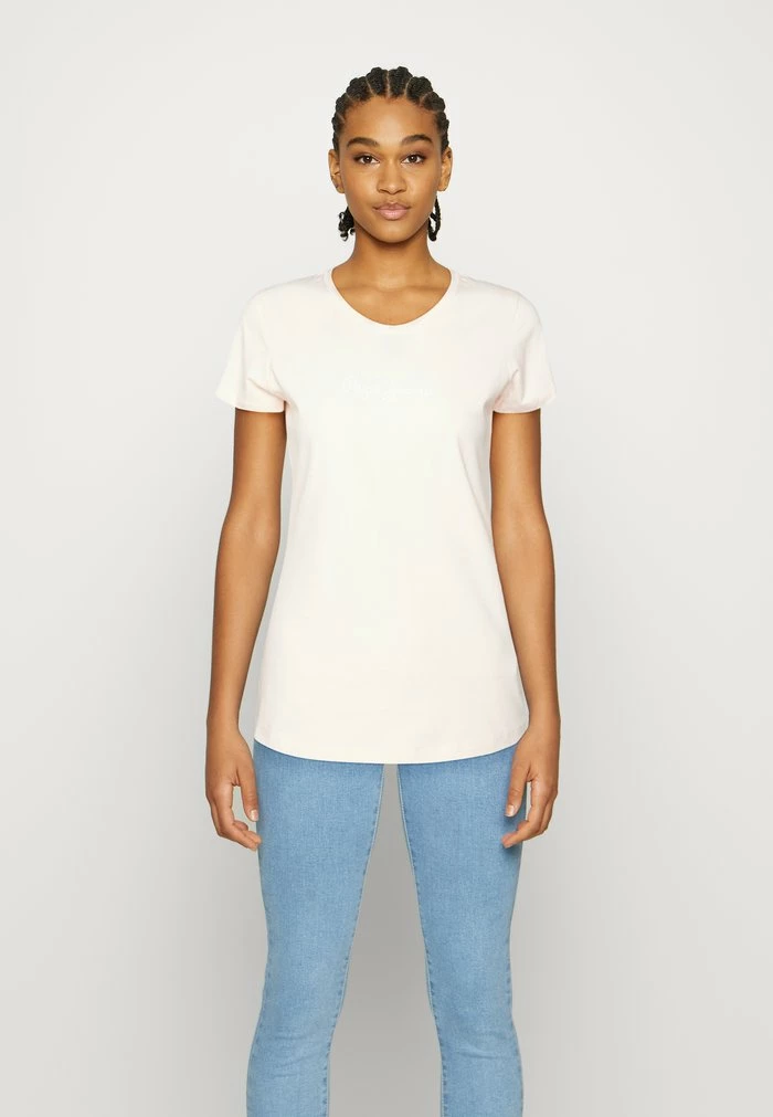 Pepe Jeans NEW VIRGINIA - T-shirt Imprimé - Light Pink 1 Pepe Jeans NEW VIRGINIA - T-shirt Imprimé - Light Pink