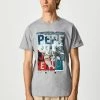 Pepe Jeans AINSLEY - T-shirt Imprimé - Gris Marl
