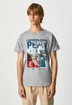 Pepe Jeans AINSLEY - T-shirt Imprimé - Gris Marl