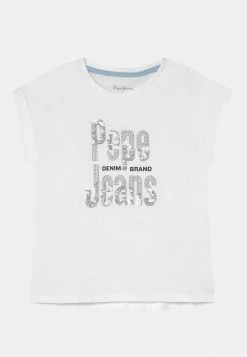 Pepe Jeans KAELA - T-shirt Imprimé - White