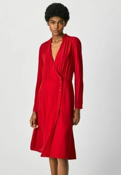 Pepe Jeans Robe Chemise - Winter Red