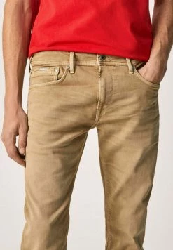 Pepe Jeans STANLEY - Jean Droit - Beige -Pepe Jeans Soldes Magasin c440c729b5ca40f3ac077c3033687316